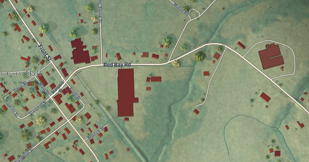Map of Golden, Mississippi in 2026