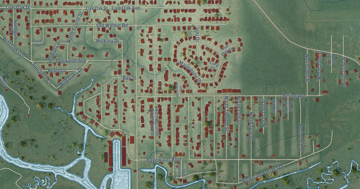 Map of Gulf Park Estates, Mississippi in 2026