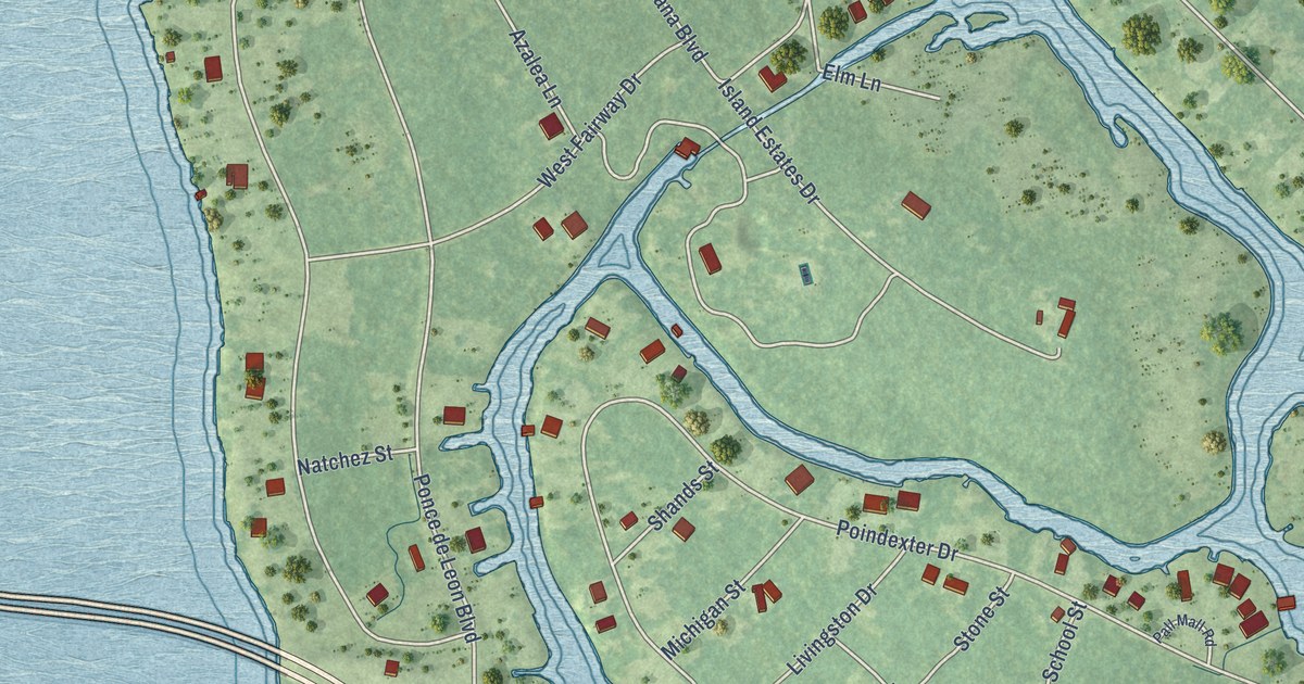 Map of Henderson Point, Mississippi in 2026
