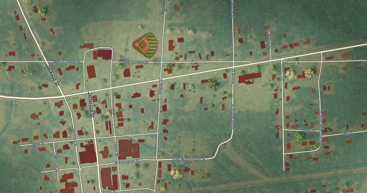 Map of Hickory, Mississippi in 2026