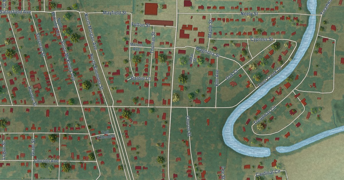 Map of Hollandale, Mississippi in 2026