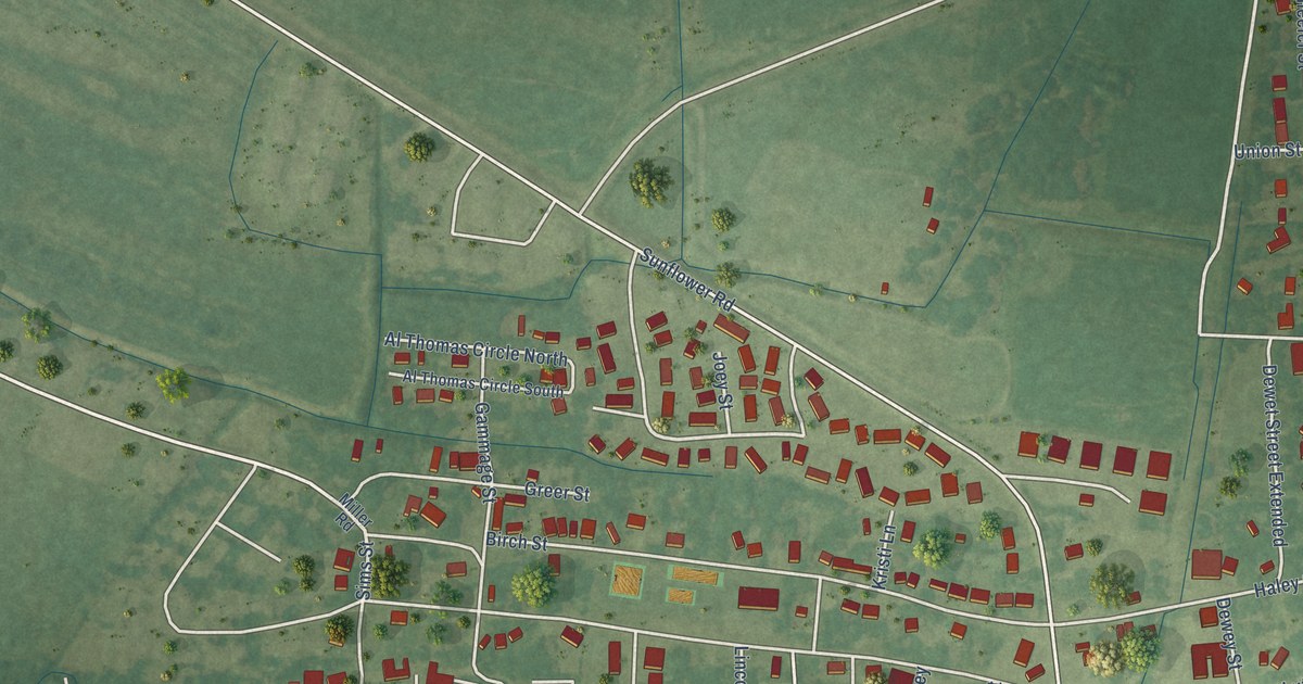Map of Itta Bena, Mississippi in 2026