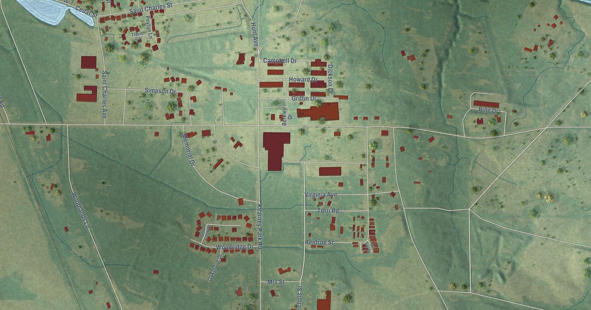 Map of Kearney Park, Mississippi in 2026