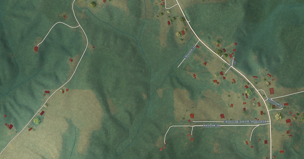Map of Kirkville, Mississippi in 2026