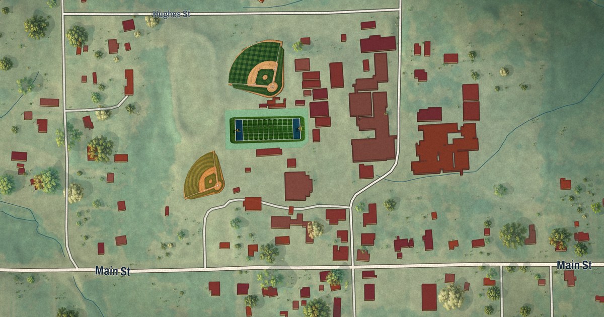 Map of Kossuth, Mississippi in 2026