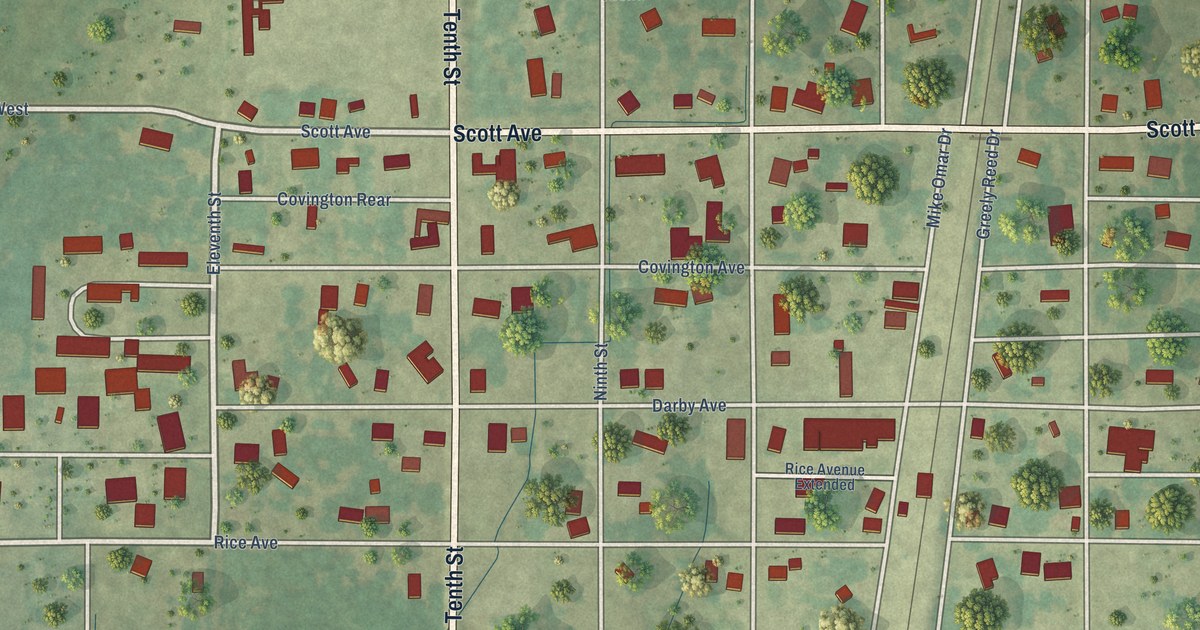 Map of Lambert, Mississippi in 2026
