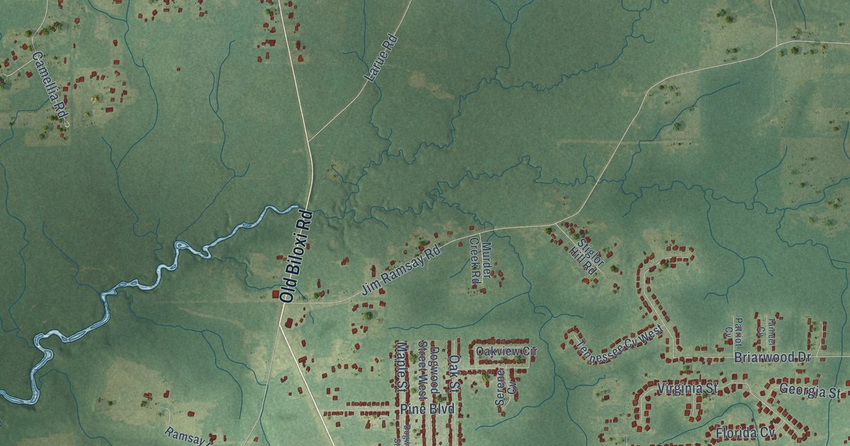 Map of Latimer, Mississippi in 2026