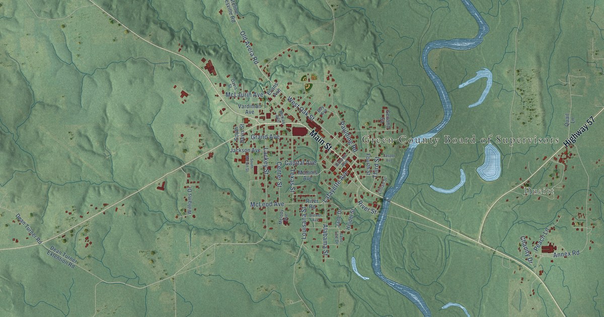 Map of Leakesville, Mississippi in 2026