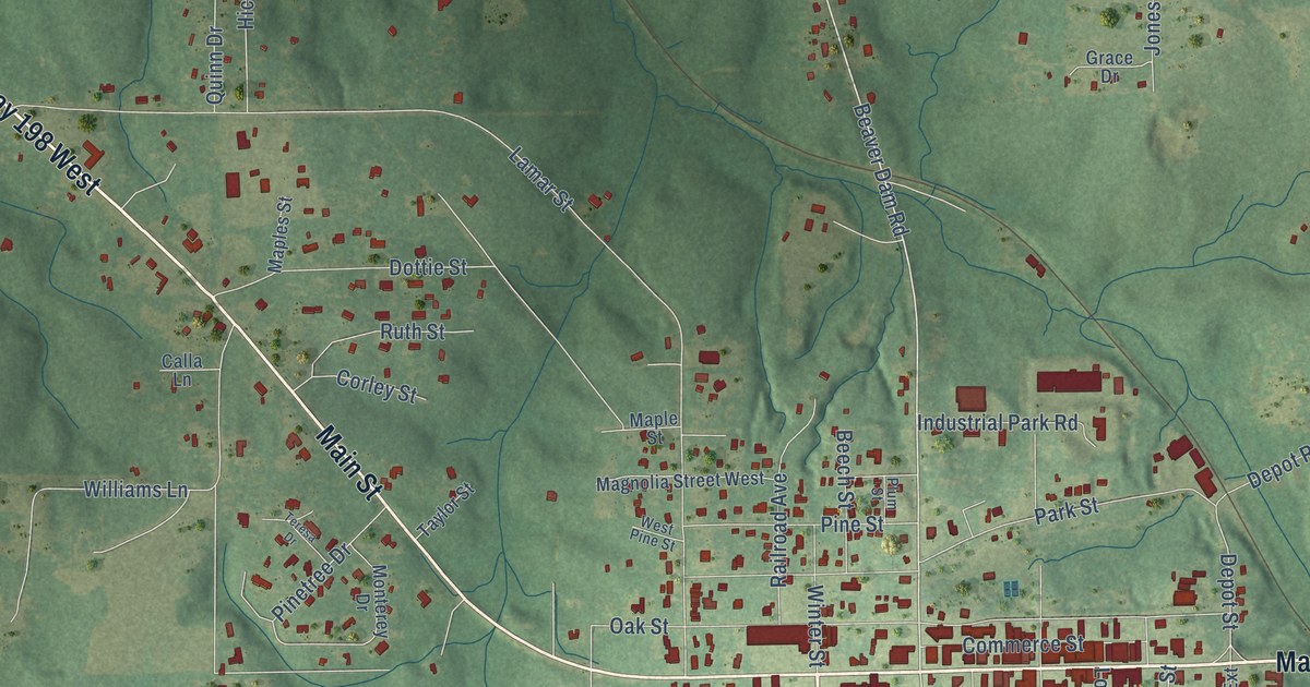 Map of Lucedale, Mississippi in 2026