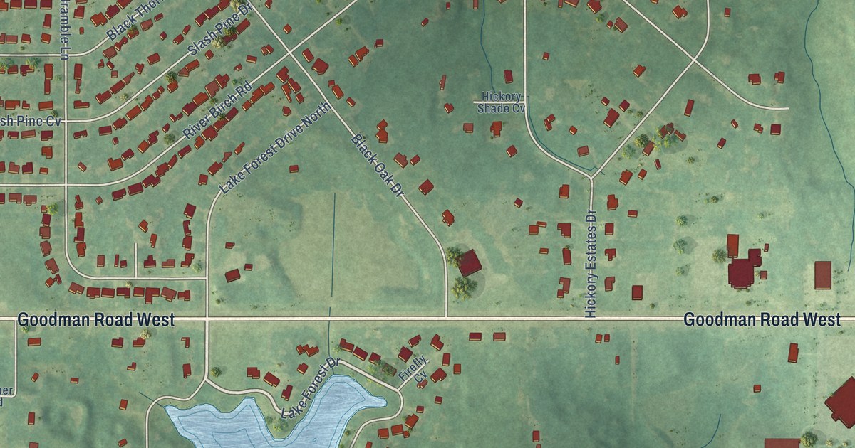 Map of Lynchburg, Mississippi in 2026