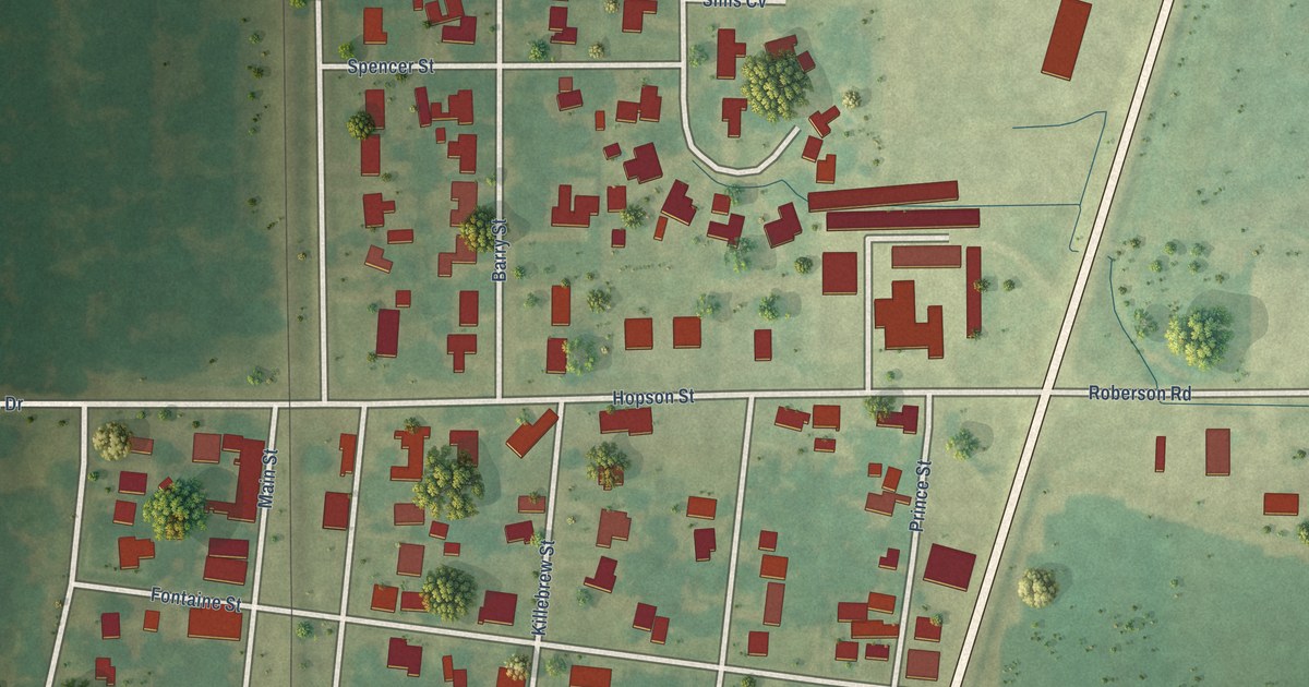Map of Lyon, Mississippi in 2026