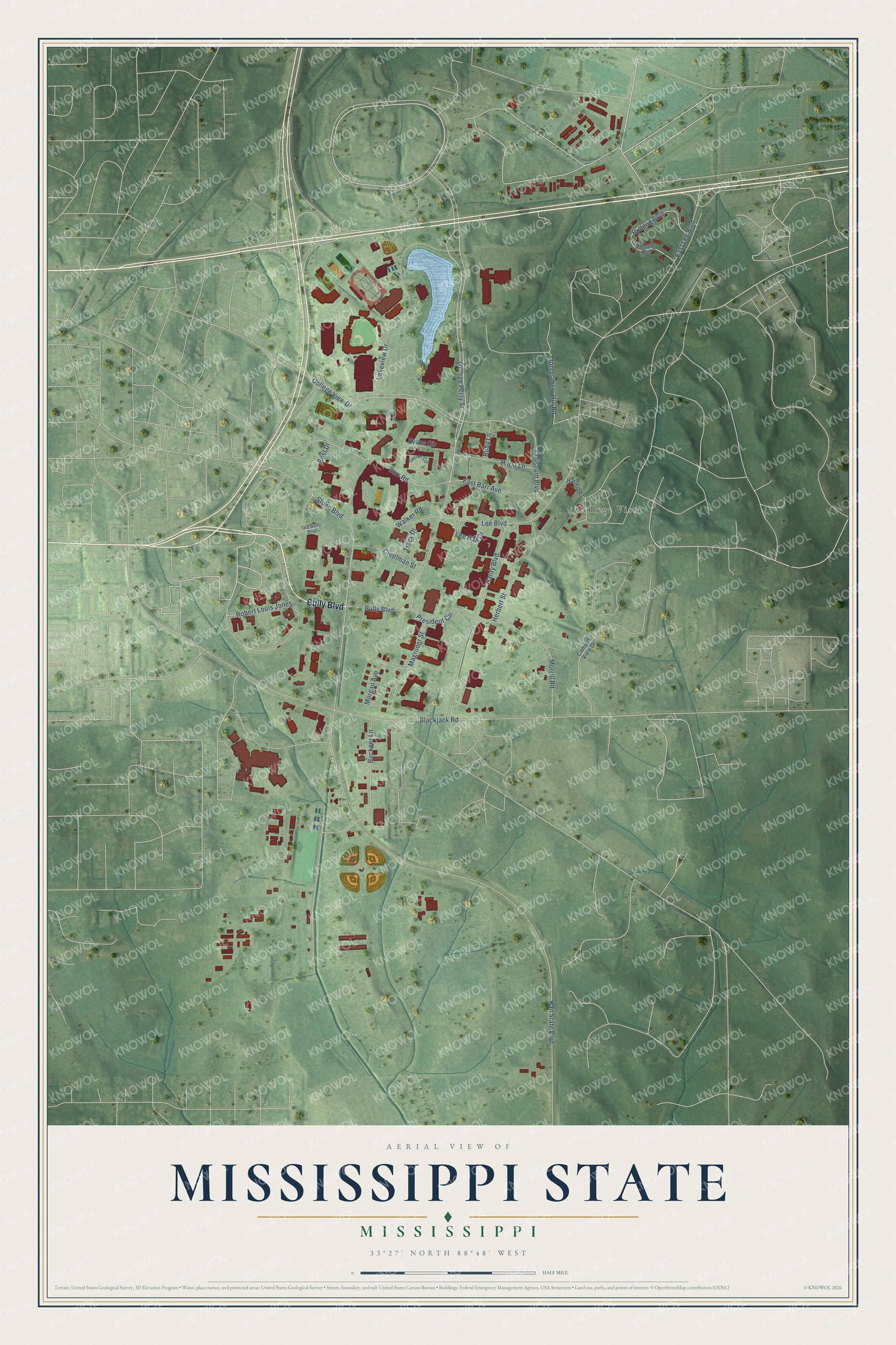 Watermarked full-map preview of Mississippi State, Mississippi
