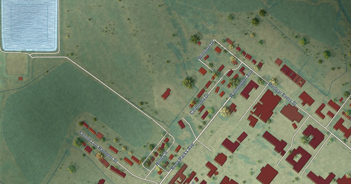 Map of Mississippi Valley State University, Mississippi in 2026