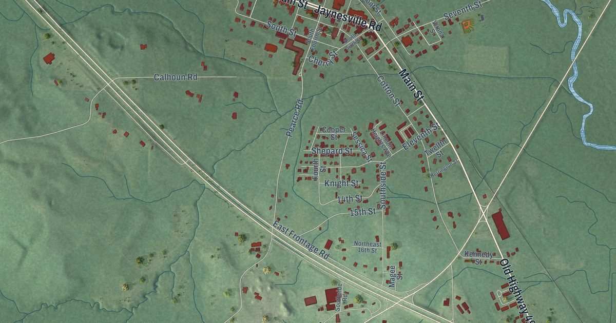 Map of Mount Olive, Mississippi in 2026