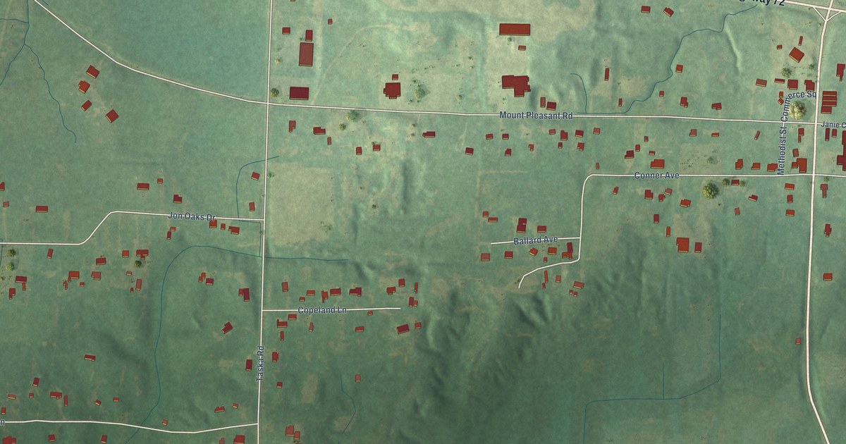 Map of Mount Pleasant, Mississippi in 2026