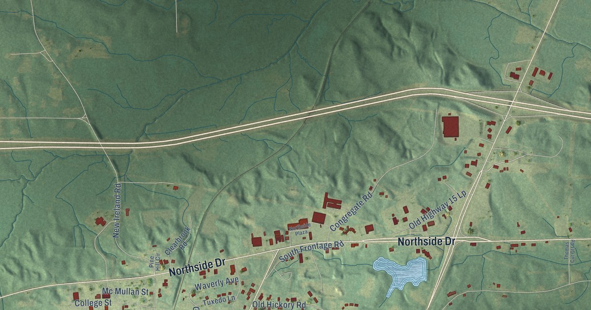 Map of Newton, Mississippi in 2026