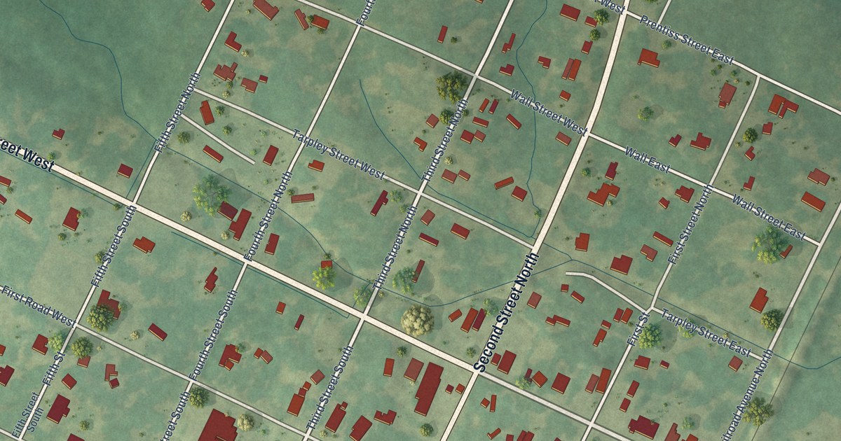 Map of Osyka, Mississippi in 2026