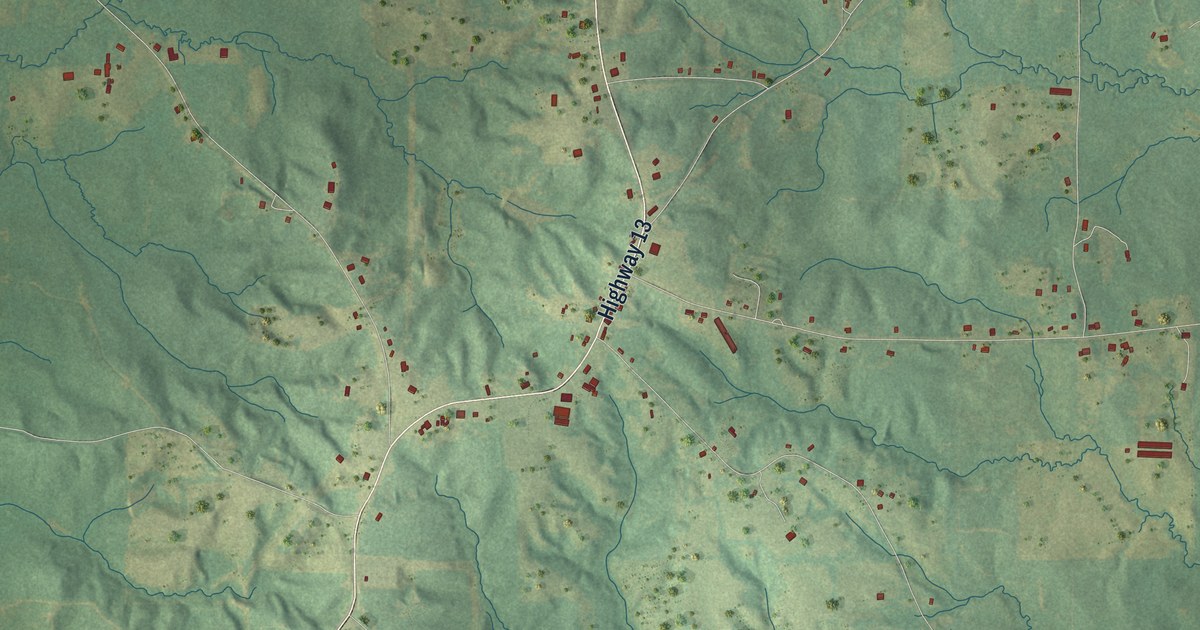 Map of Polkville, Mississippi in 2026