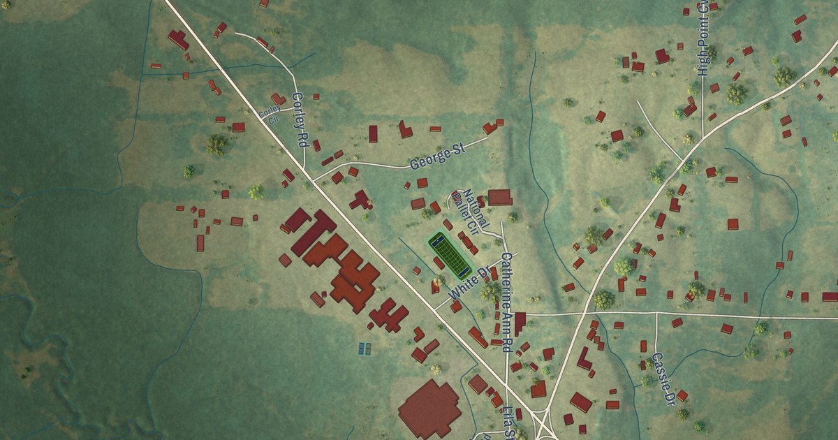 Map of Puckett, Mississippi in 2026