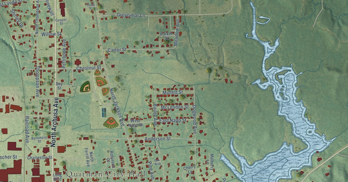 Map of Quitman, Mississippi in 2026