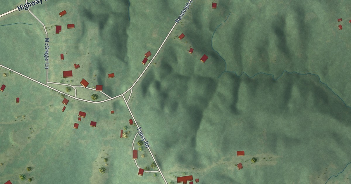 Map of Randolph, Mississippi in 2026