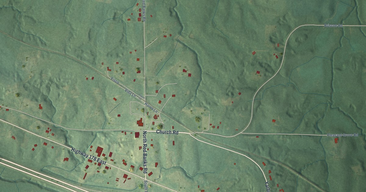 Map of Red Banks, Mississippi in 2026