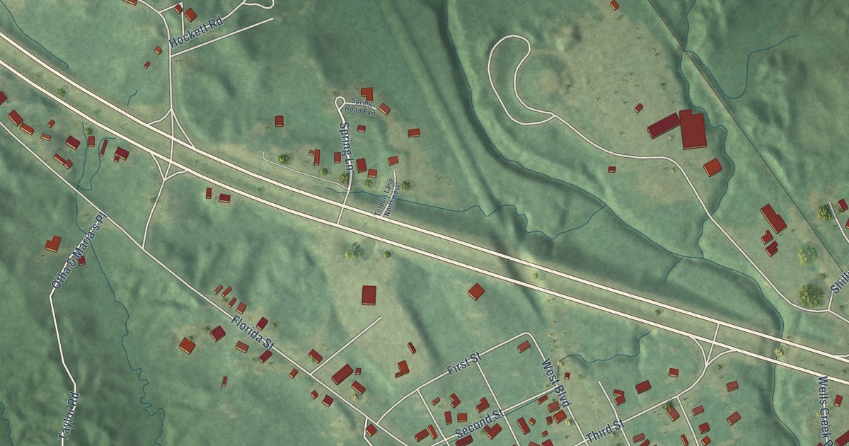 Map of Roxie, Mississippi in 2026