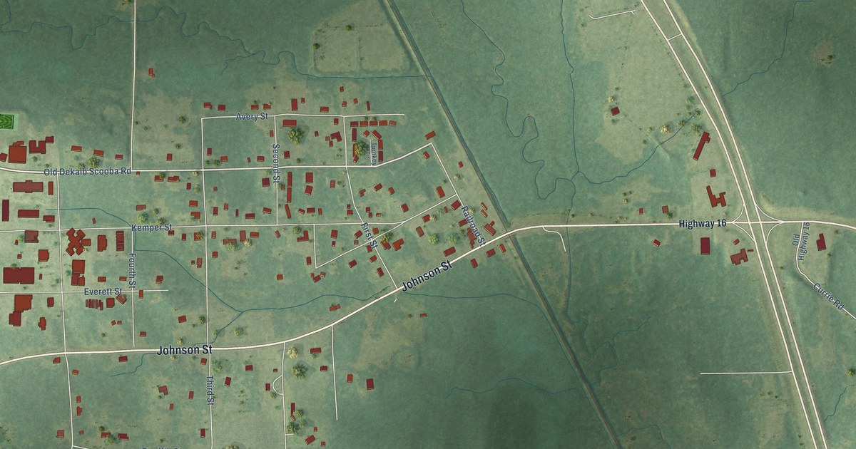 Map of Scooba, Mississippi in 2026