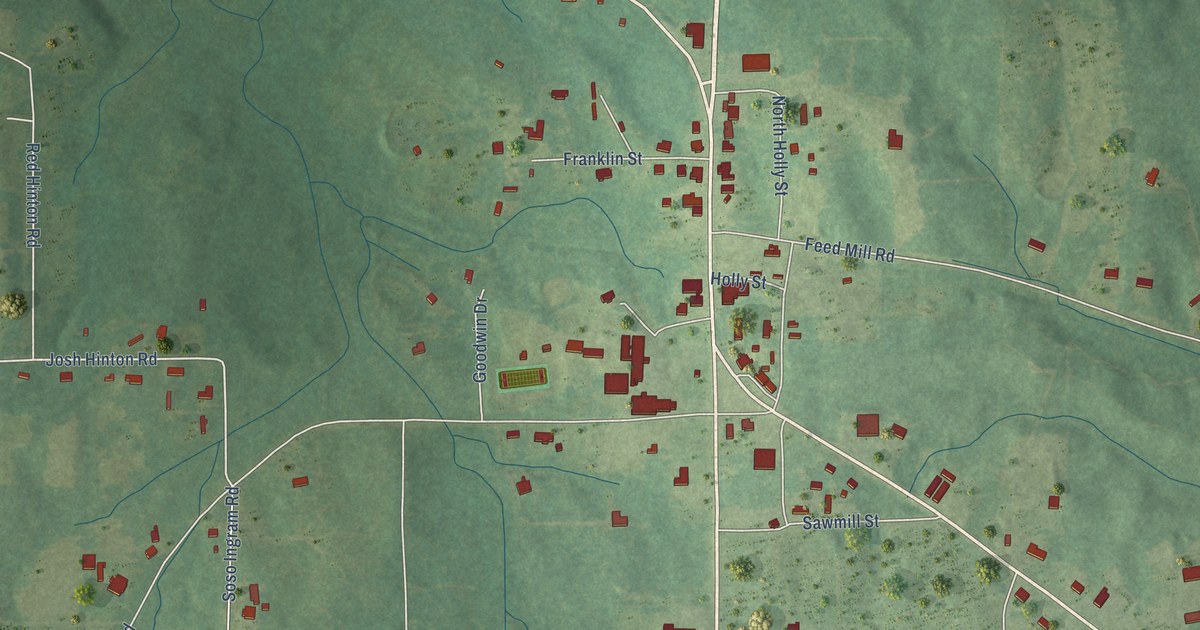 Map of Soso, Mississippi in 2026