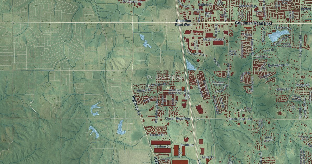 Map of Southaven, Mississippi in 2026