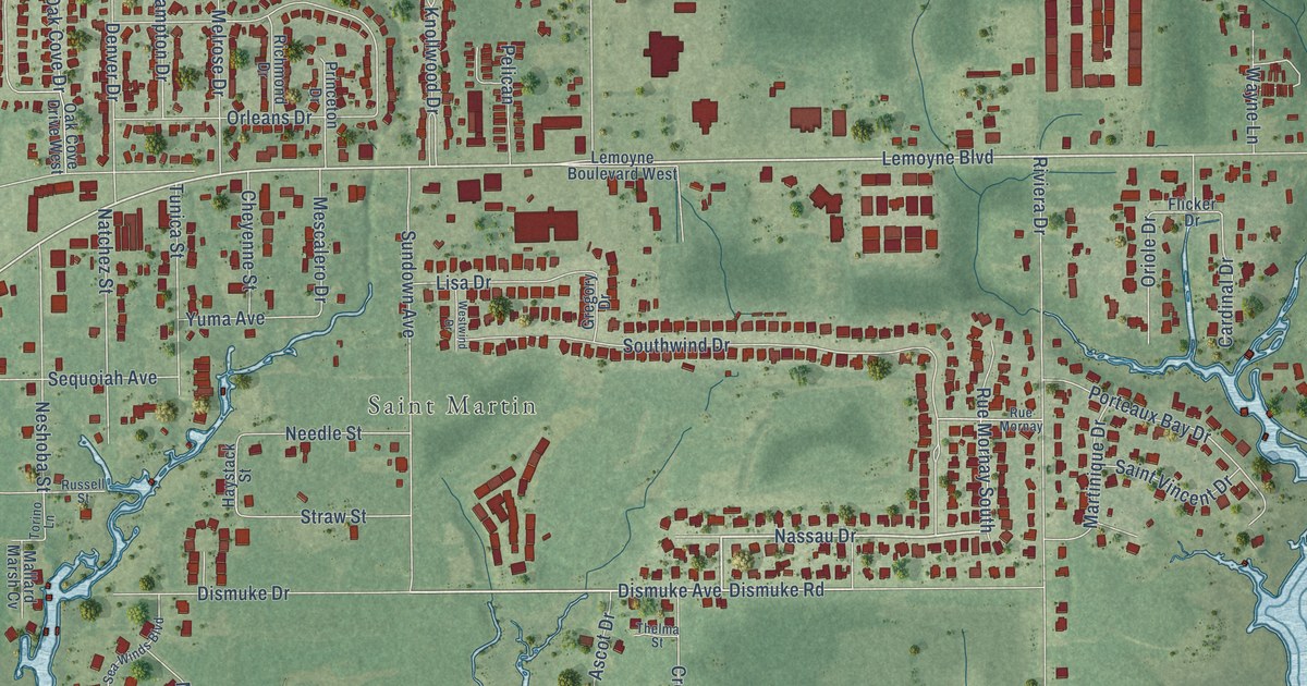 Map of St. Martin, Mississippi in 2026