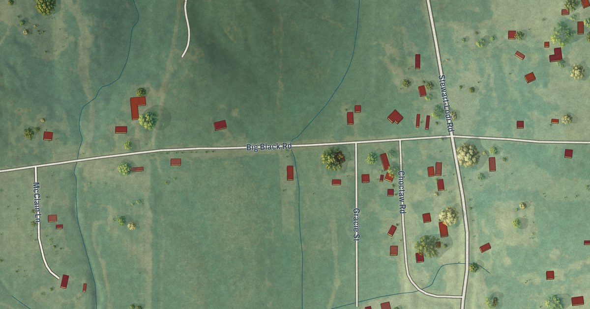 Map of Stewart, Mississippi in 2026