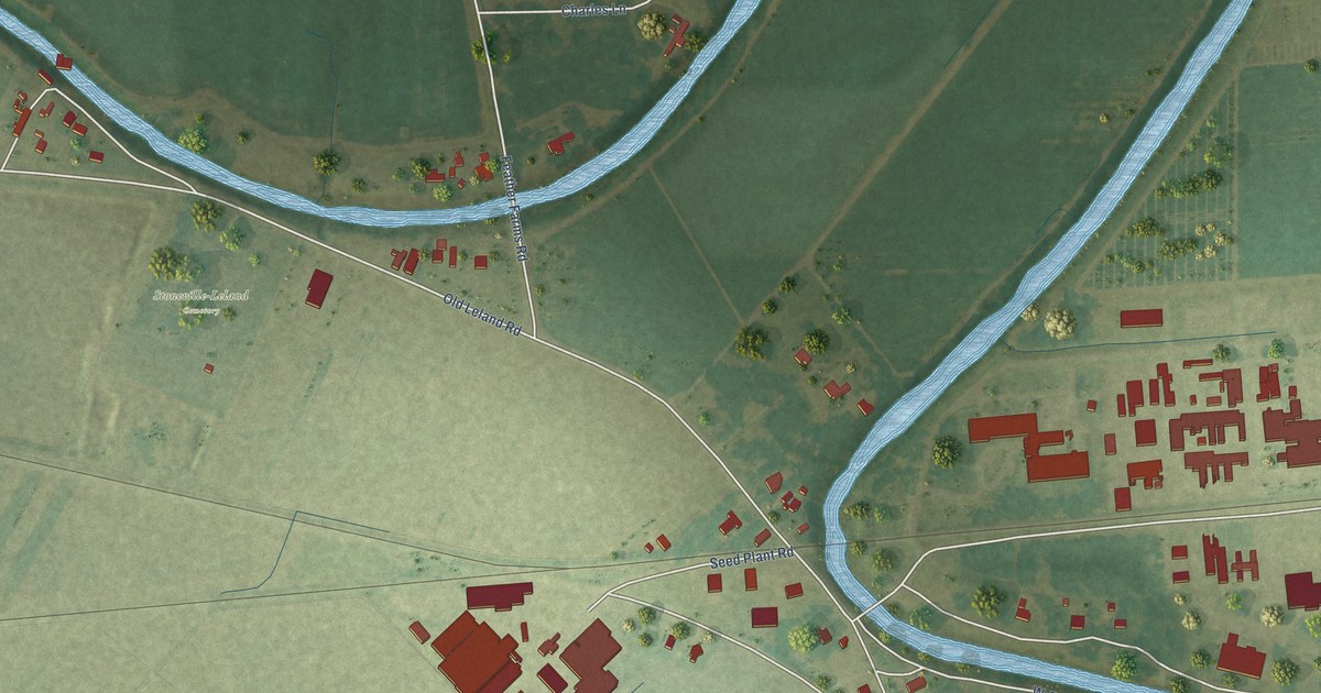 Map of Stoneville, Mississippi in 2026