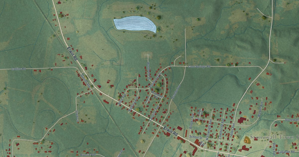 Map of Stonewall, Mississippi in 2026