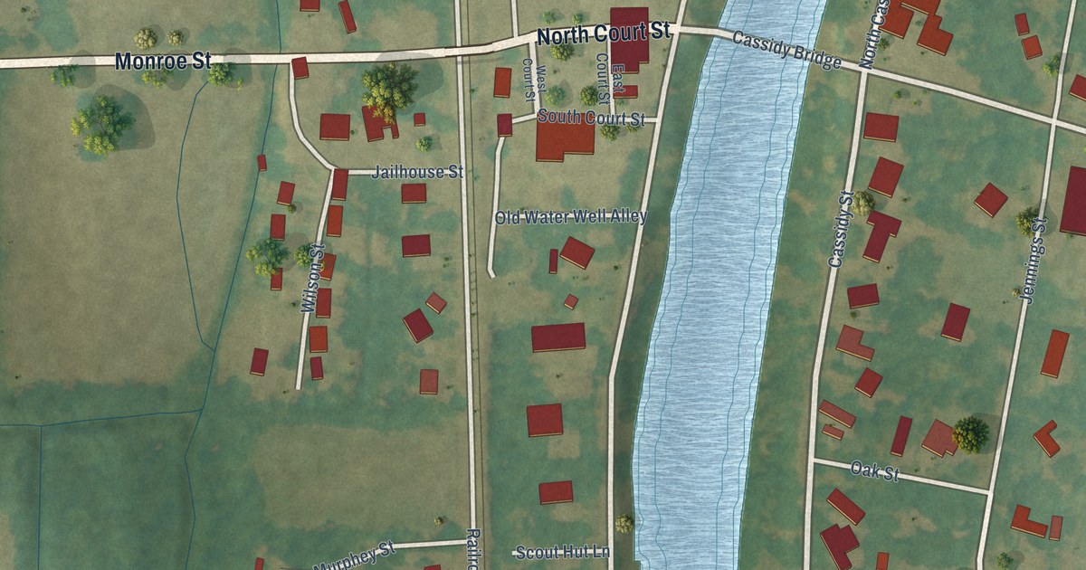 Map of Sumner, Mississippi in 2026