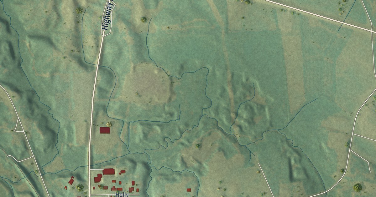 Map of Tishomingo, Mississippi in 2026