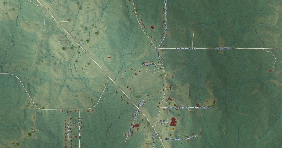 Map of Tucker, Mississippi in 2026