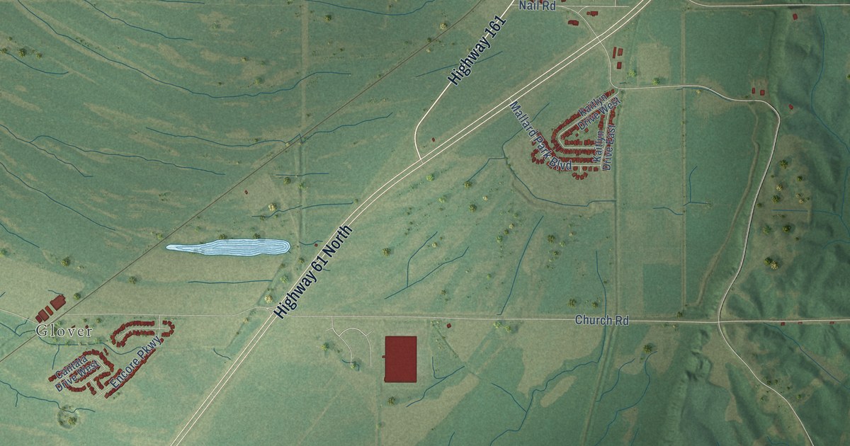 Map of Walls, Mississippi in 2026