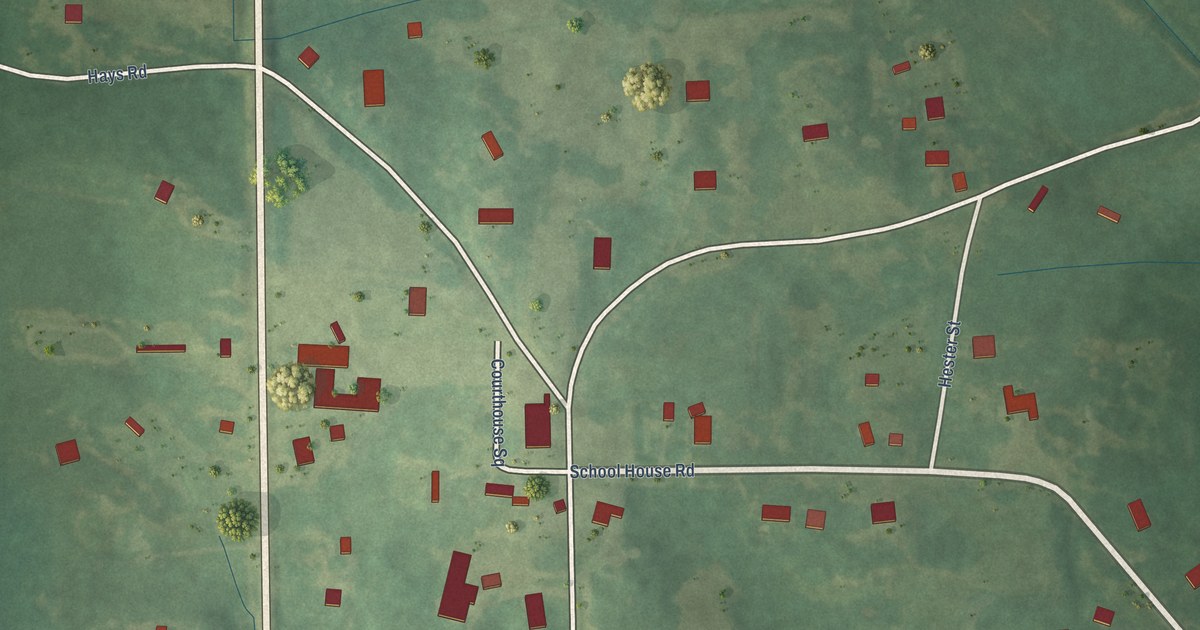 Map of Walthall, Mississippi in 2026