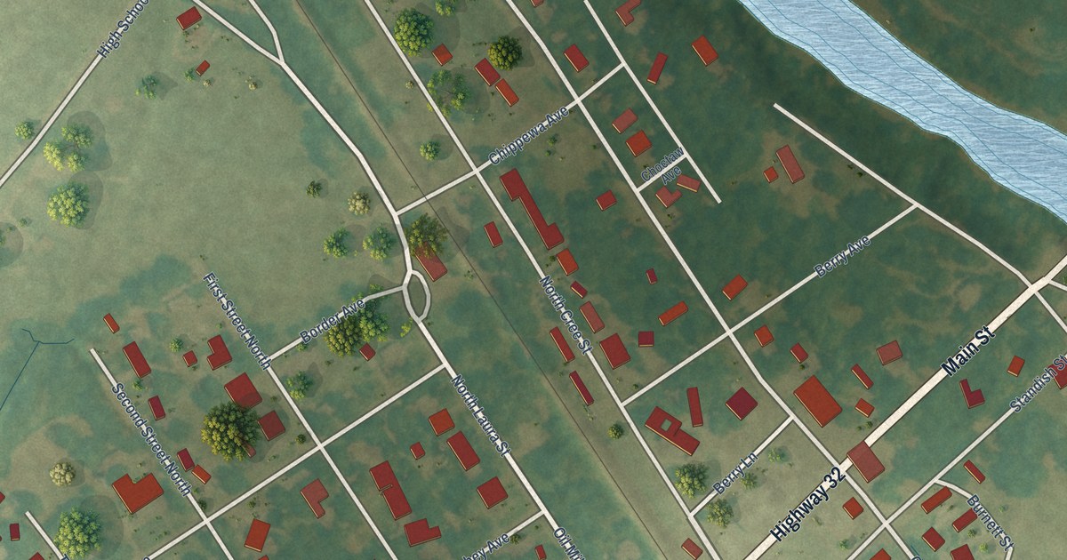 Map of Webb, Mississippi in 2026