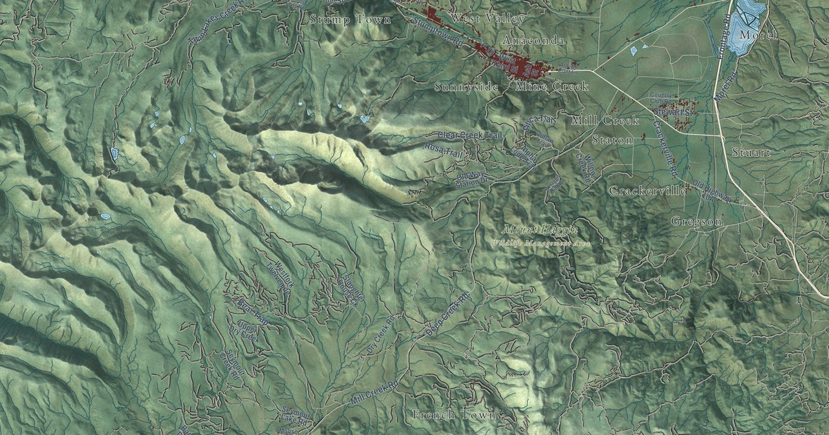 Map of Anaconda-Deer Lodge County, Montana in 2026