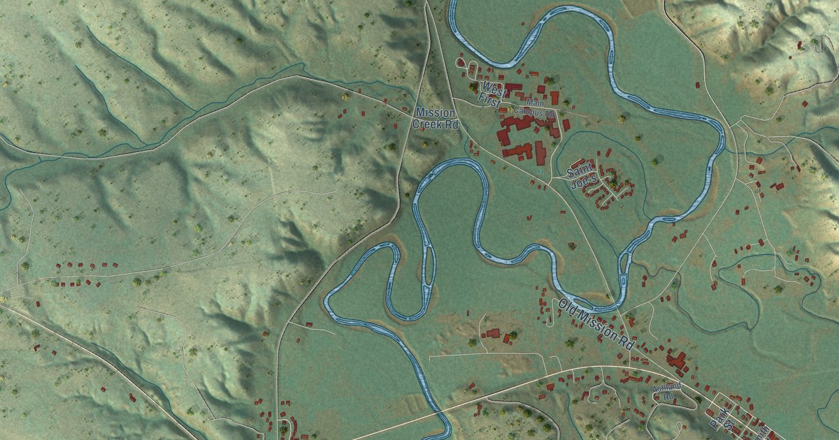 Map of Ashland, Montana in 2026
