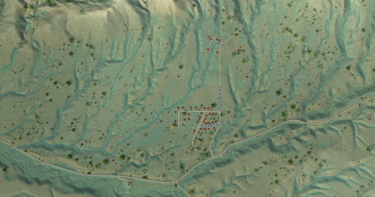 Map of Azure, Montana in 2026