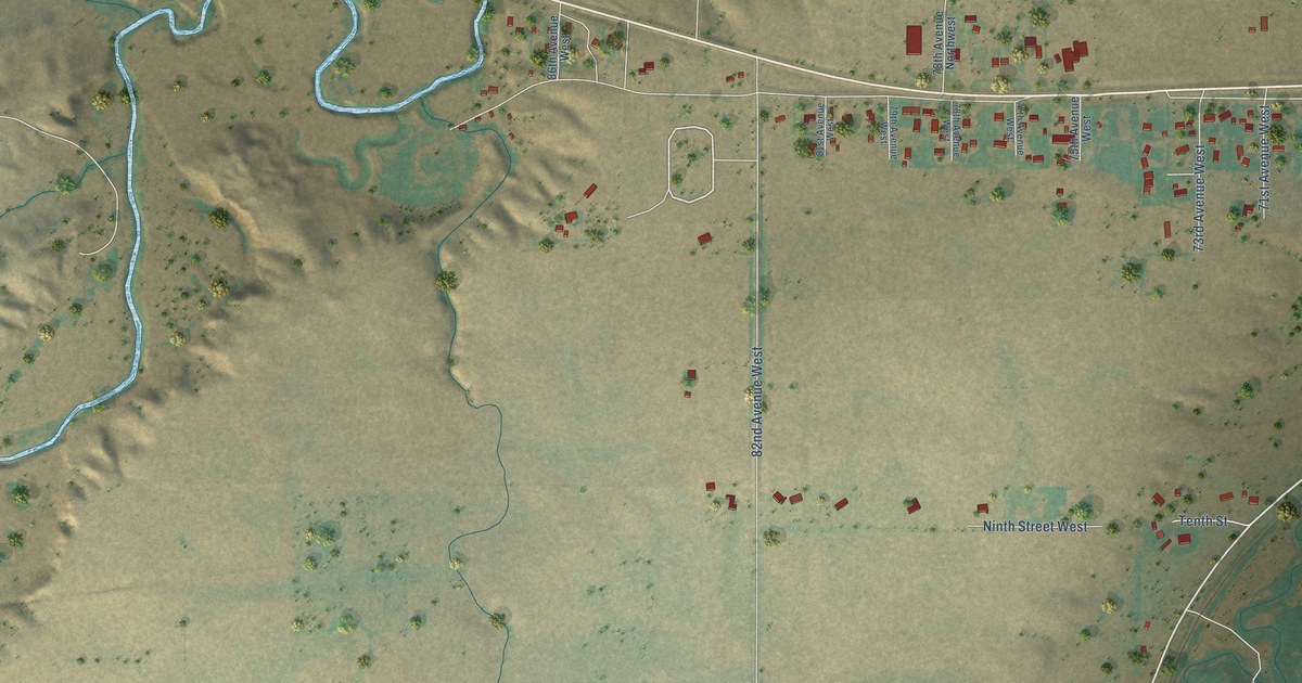 Map of Beaver Creek, Montana in 2026