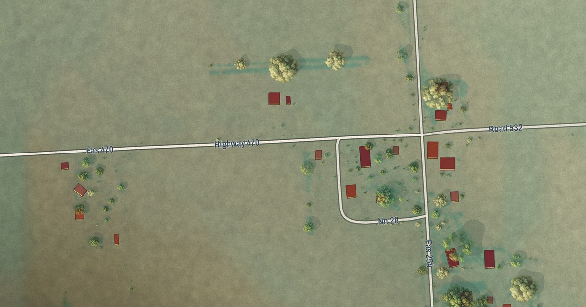 Map of Bloomfield, Montana in 2026
