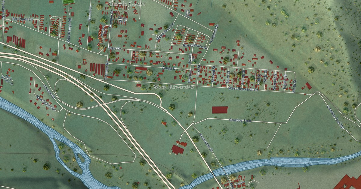 Map of Bonner-West Riverside, Montana in 2026