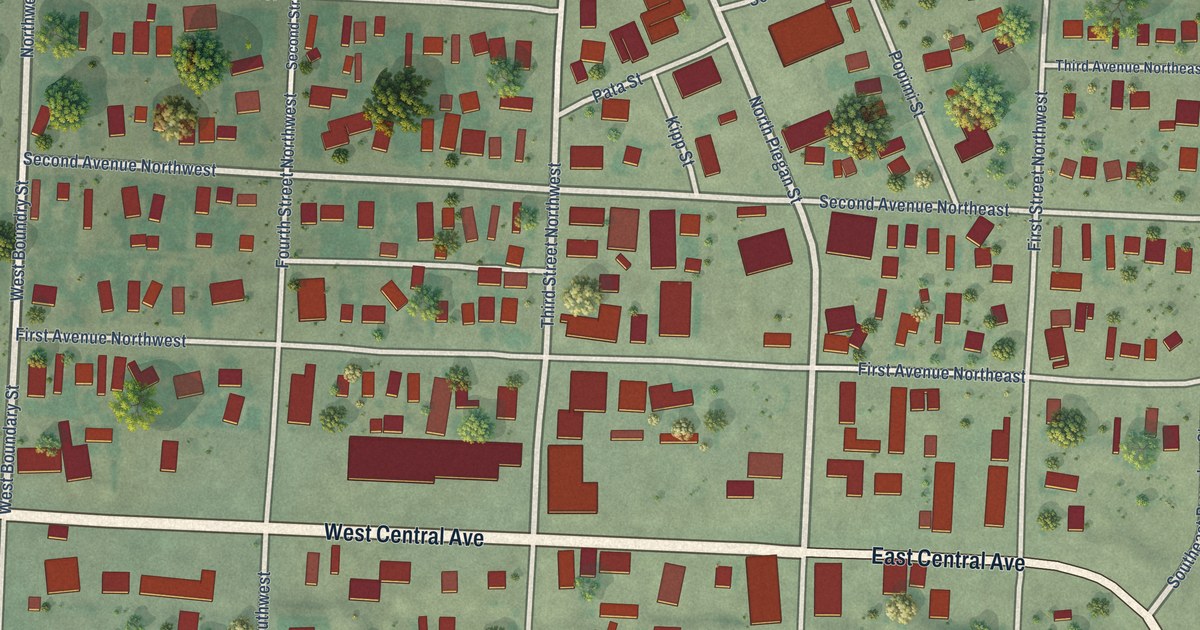Map of Browning, Montana in 2026