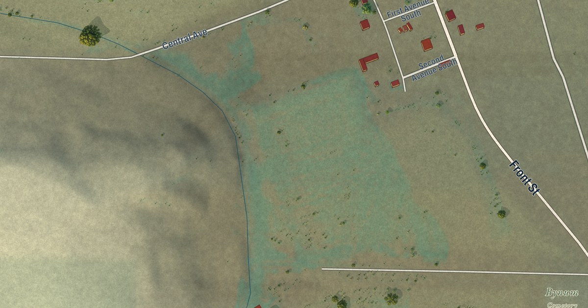 Map of Bynum, Montana in 2026