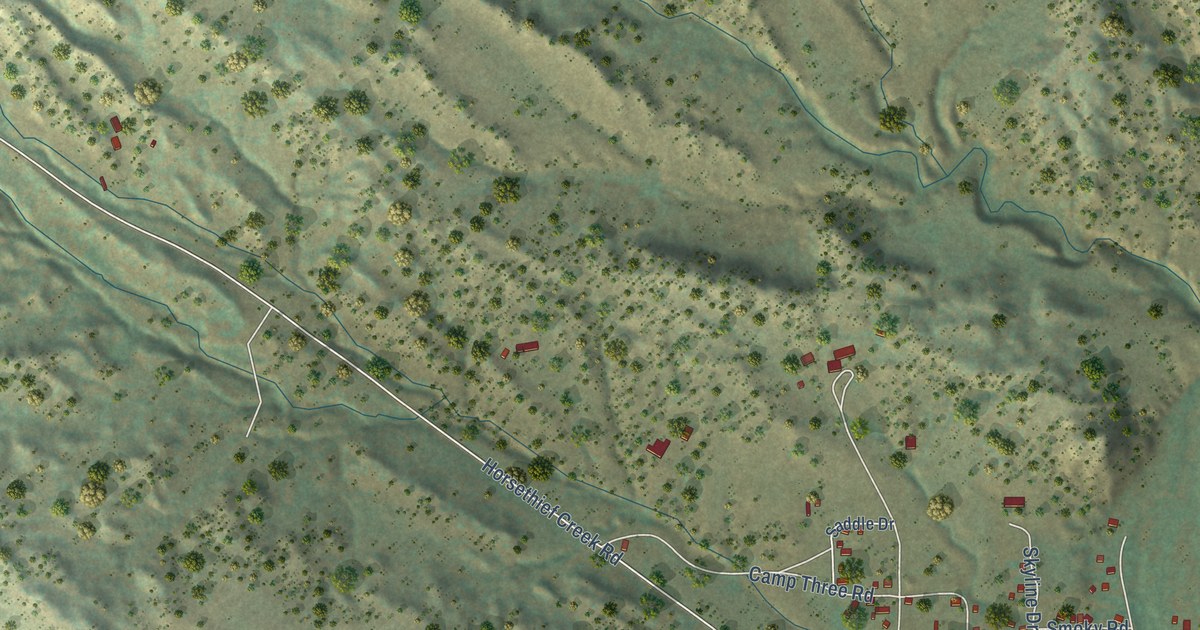 Map of Camp Three, Montana in 2026