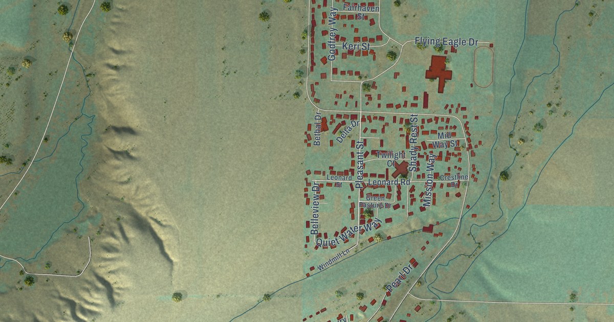Map of Churchill, Montana in 2026